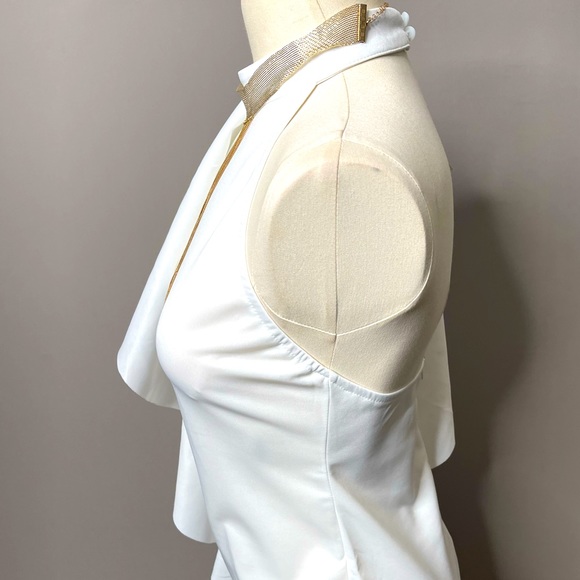 Sexy One Shoulder Dress with Cascading Ruffled Sleeve - Picture 10 of 11